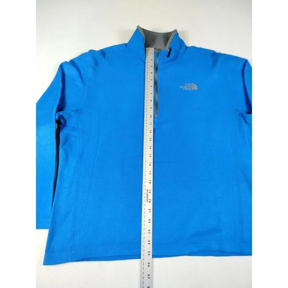 The North Face 1/4 Zip Mens Large Blue Gorpcore Outdoors Hiking Fishing Campcore